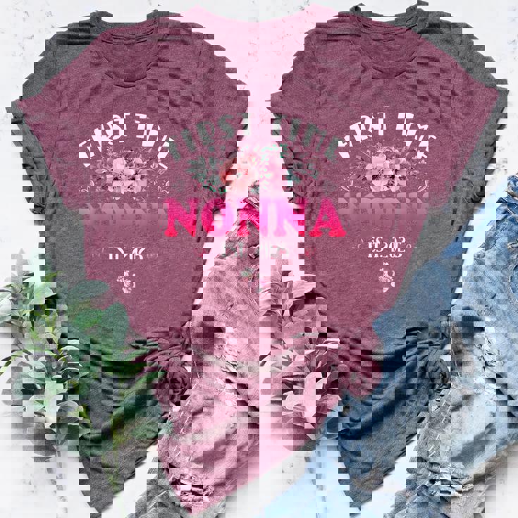 First Time Nonna 2025 Mother's Day Soon To Be Nonna Bella Canvas T-shirt First Time Nonna 2025 Mother's Day Soon To Be Nonna Bella Canvas T-shirt