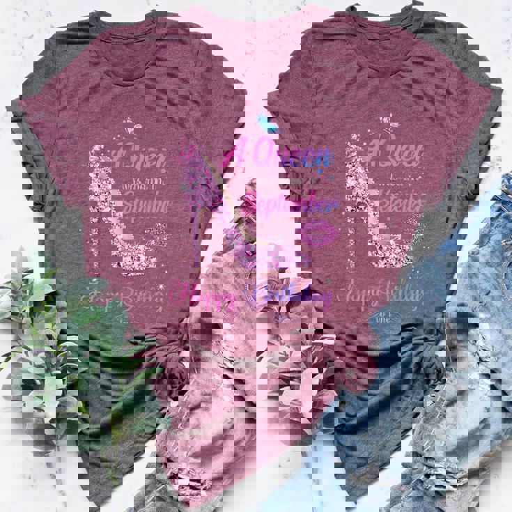 A Queen Was Born In September Happy Birthday To Me Bella Canvas T-shirt