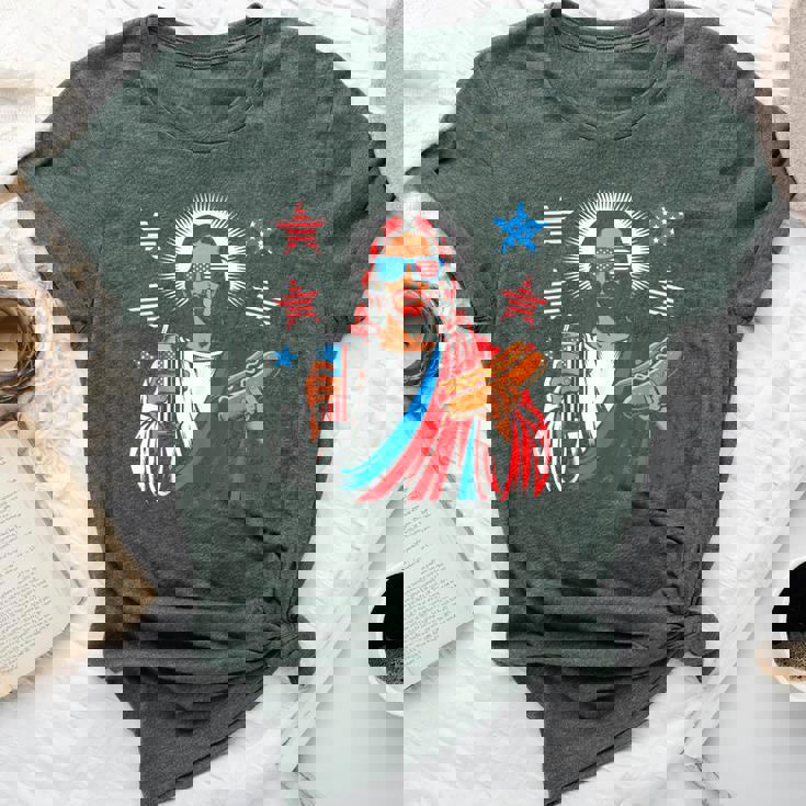 Women's 4th Of July Shirt - Oversized Patriotic American Flag Tee For Independence Day