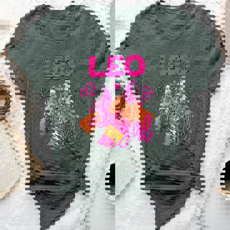 Leo Girl Birthday Sneakers Zodiac Sign Bday Girl Bella Canvas T-shirt