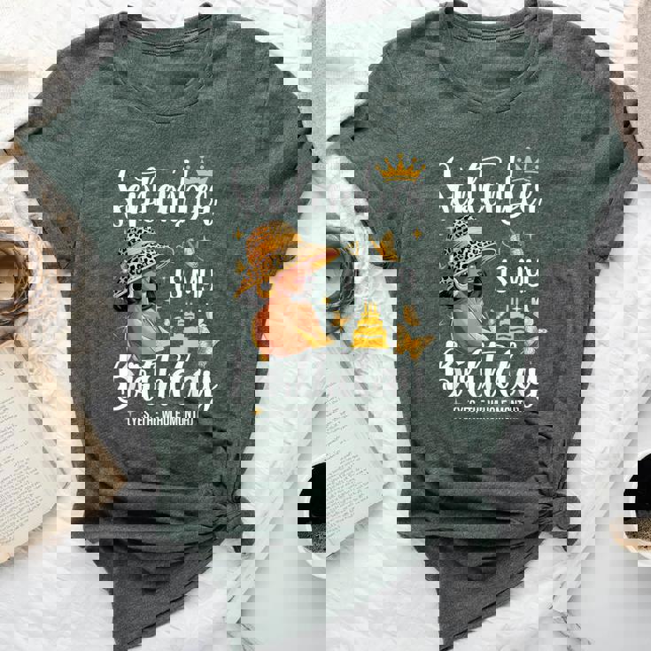 September Is My Birthday African American Woman Birthday Bella Canvas T-shirt