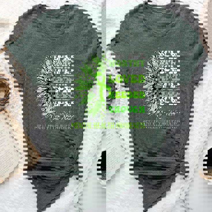 Sunflower Motivational Mental Health Awareness Women Bella Canvas T-shirt