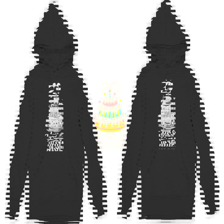20 Years Of Awesome 20歳の誕生日ケーキ 大人用 パーカー