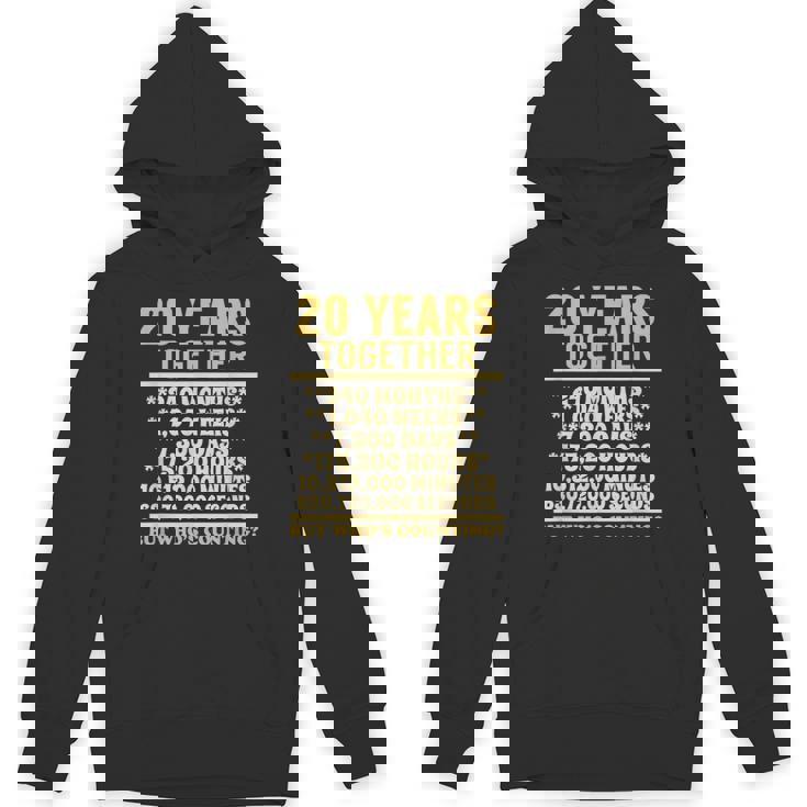20周年記念tシャツ 20周年 結婚祝い カップル Hoodie