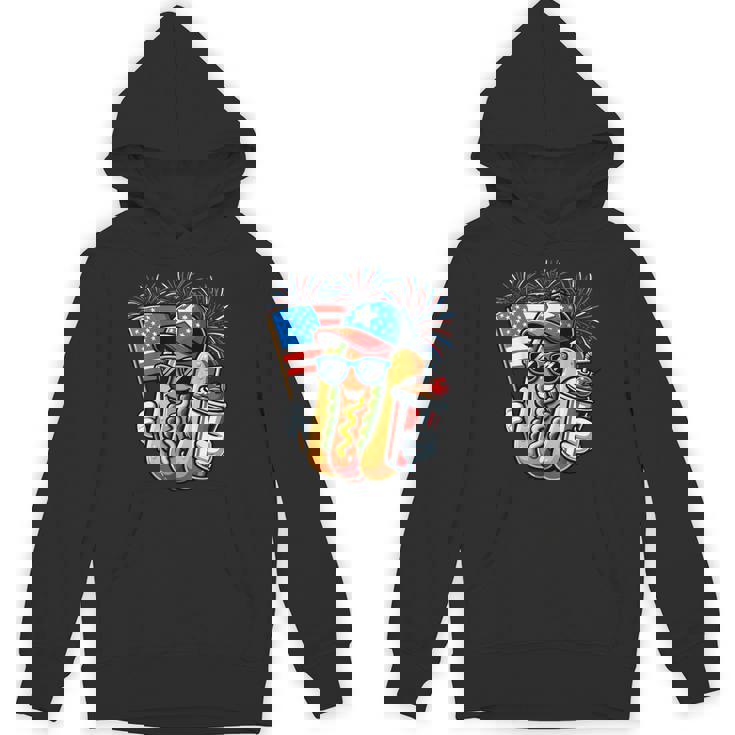 4Th Of July Hotdog Independence Day Patriotic Fourth Of July Hoodie