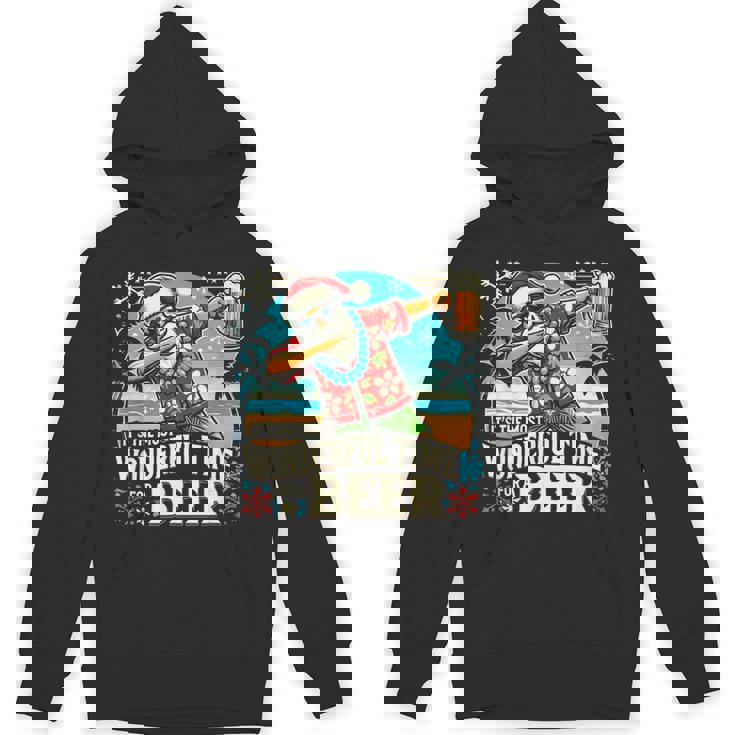 7月のクリスマス サンタハワイアンワンダフルビール パーカー