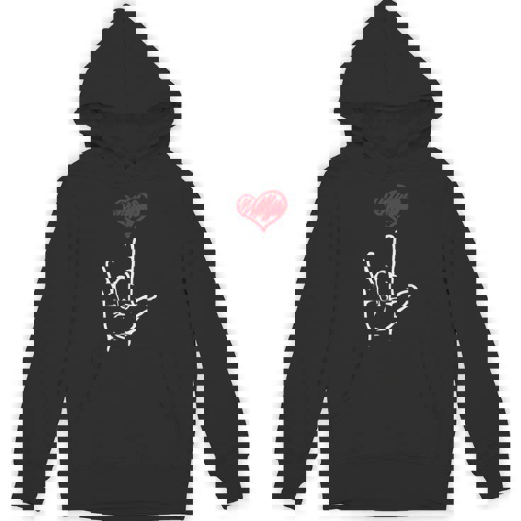 Asl I Love You Hand Heart アメリカ手話 パーカー