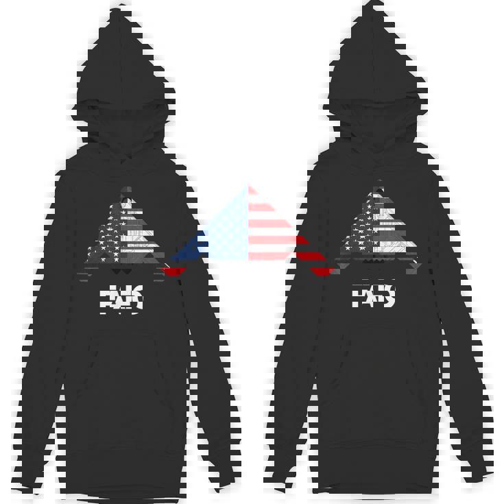 B-2 Bomber Military Stealth Airplane American Flag Hoodie