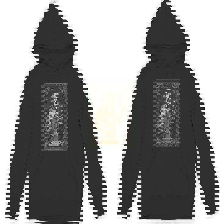 The Barber タロットカード ゴシック スケルトン 散髪店 ハロウィン パーカー