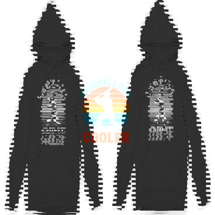Baseball Dad Vintage Sunset Baseball Batter Father’S Day Hoodie