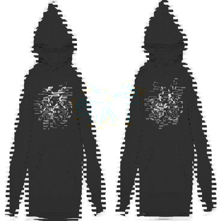 Bicycle Anatomy ロードバイク サイクリング パーカー