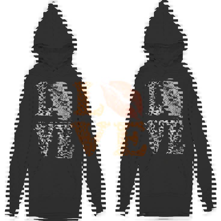 Big Lips Love ヒョウ柄 文字 ピンク 唇 バレンタイン ラブ パーカー