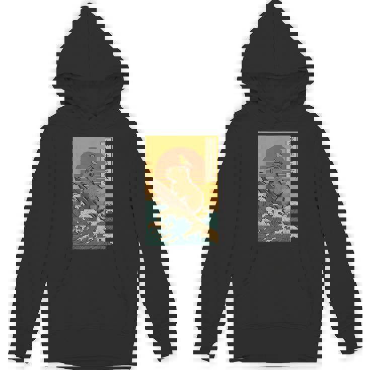 Capybara Surfing Japanese Hoodie