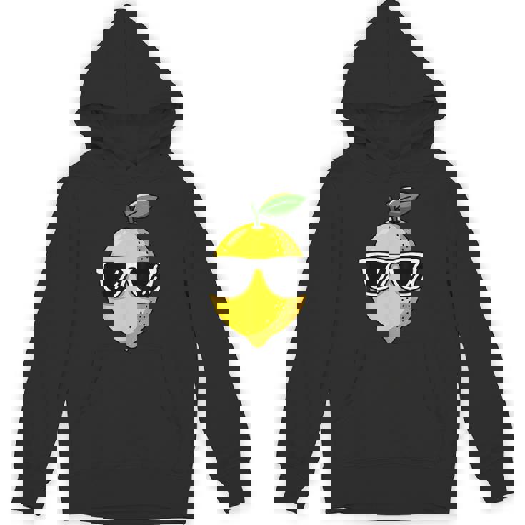Cool Lemon Fruit Sunglasses Summer Citrus Vibes Hoodie