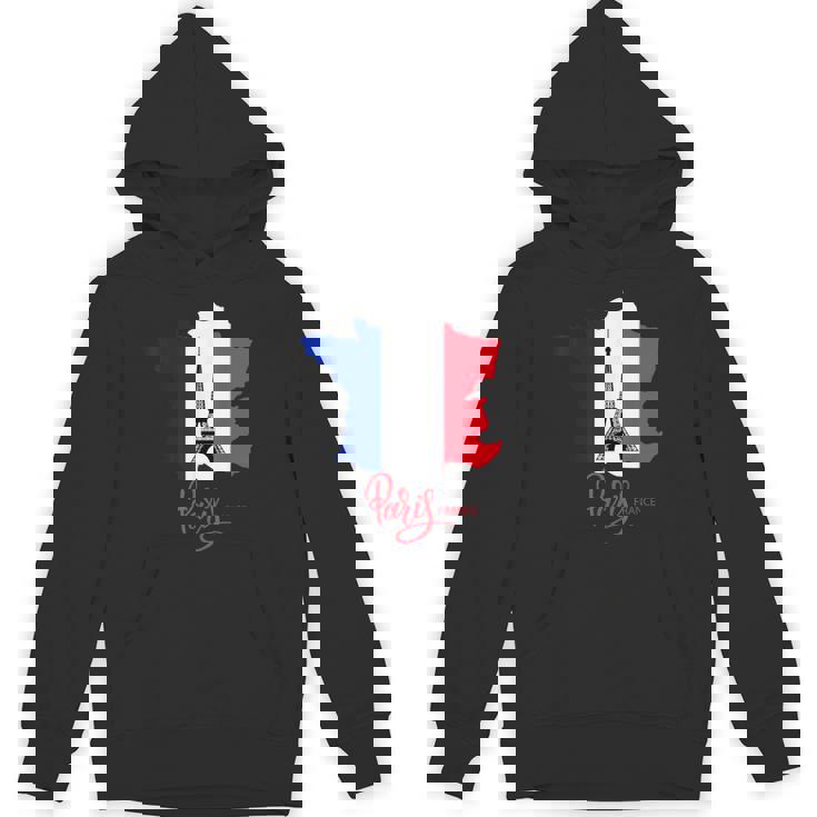 Enjoy Travel Paris France Flag & Eiffel Tower Graphic パーカー