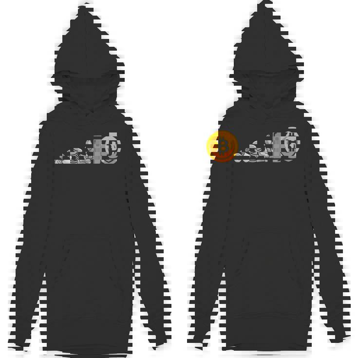 Evolution Of Money お金の進化 ビットコインプランb 暗号通貨btc ホドル Hoodie