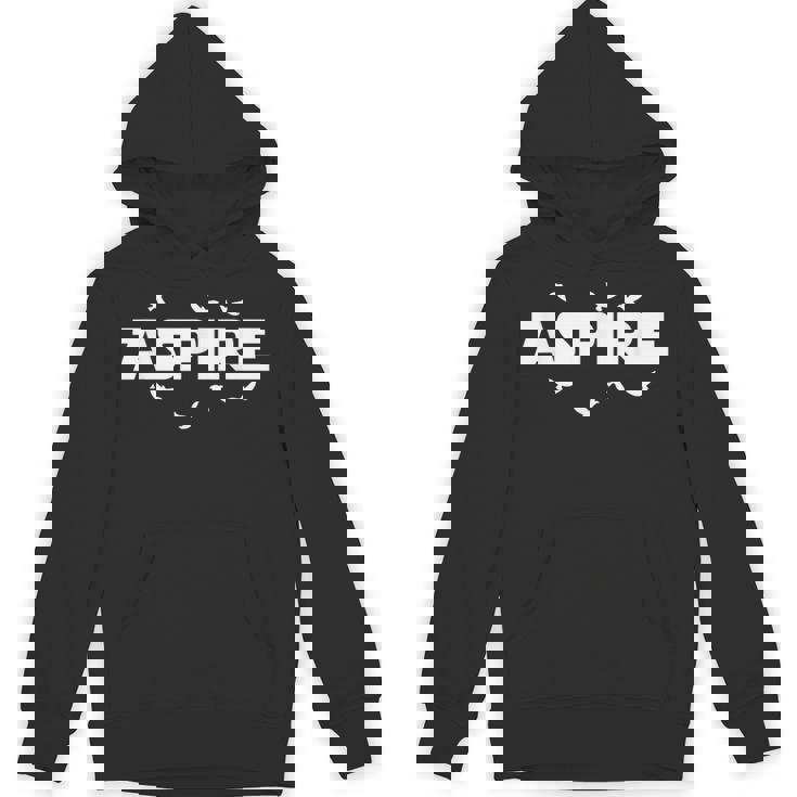 Fly High & Be Aspire Quotes Wise Advise Illustration Graphic パーカー