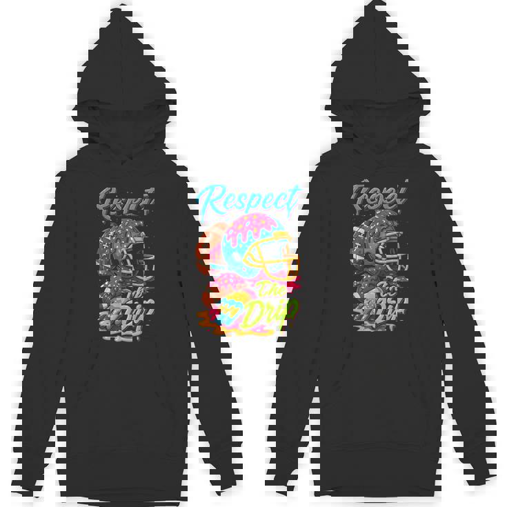 Football Drip Boys Football Ice Cream Sprinkle Respect Drip Hoodie