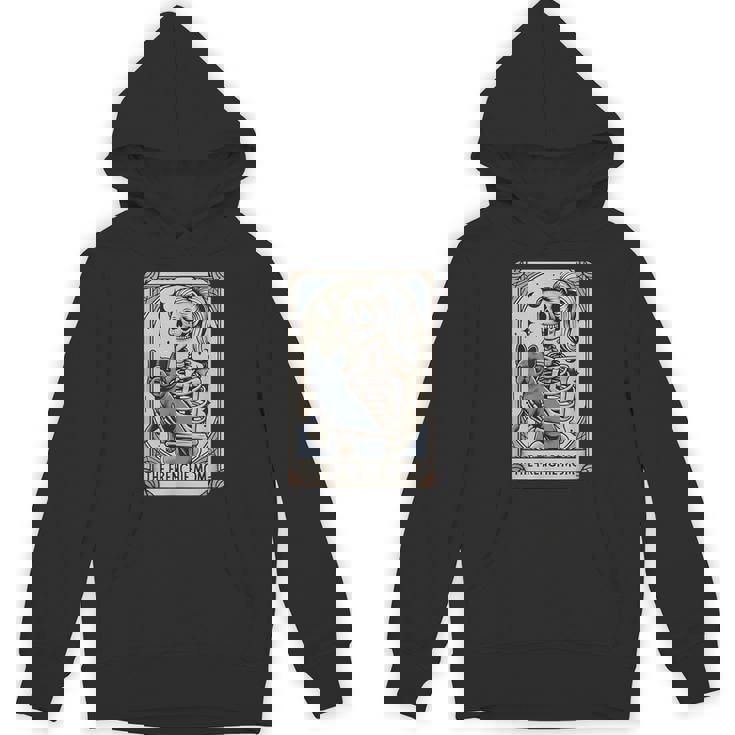 Frenchie Dog Mom Tarot Card French Bulldog Skeleton Mom Unisex Hoodie