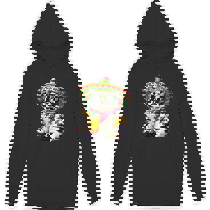 Cinco De Mayo Cat Lovers Tacos Fiesta Humor Meow Hoodie