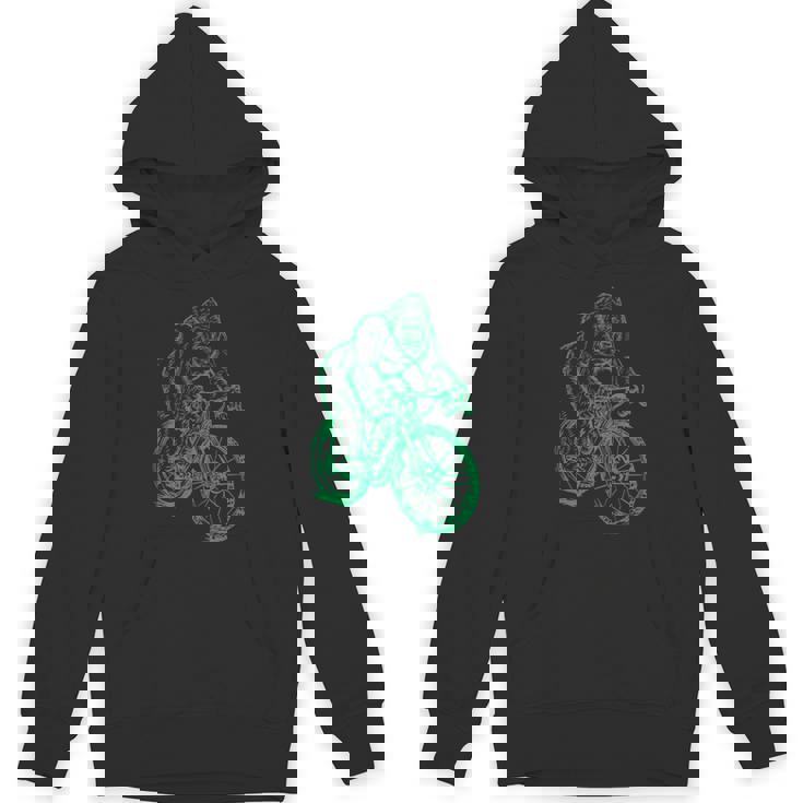 Gorilla ライディングバイク おもしろモンキー クール 動物 サイクリング 自転車 パーカー