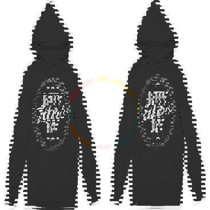 Happy Father's Day For Dad Grandpa Strong Brave Hero Hoodie