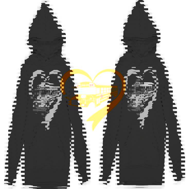 Heart School Bus Driver Hoodie