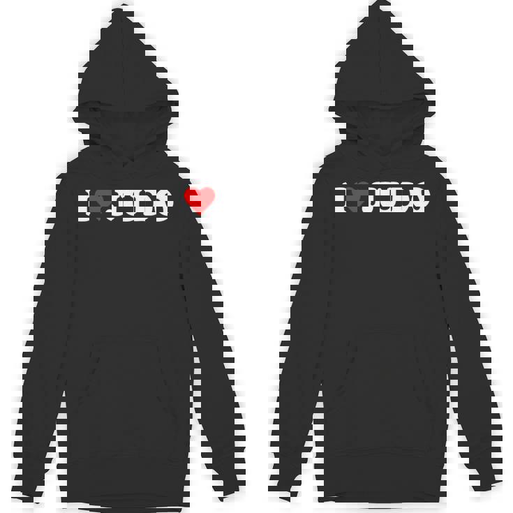 I Heart 柔道 愛 柔道 趣味 恋人 Hoodie