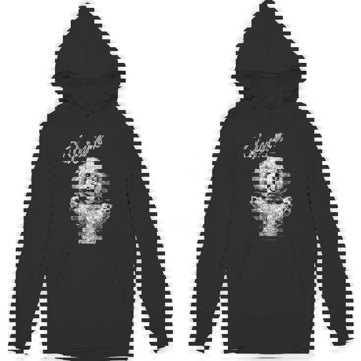 Hug Me トイプードル アートデザイン 可愛い おしゃれ 犬 動物 パーカー