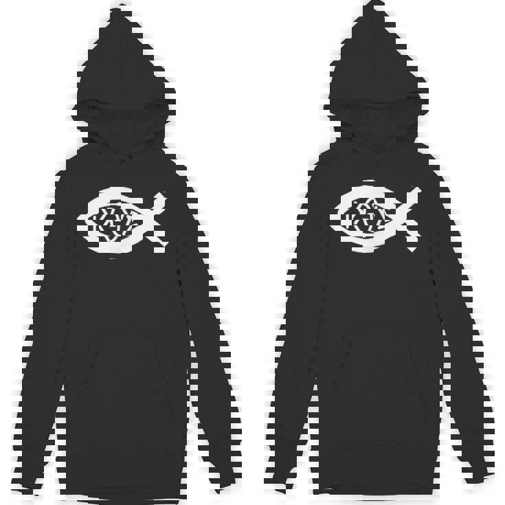 Ichthys イエスキリスト クリスチャン 魚のシンボル パーカー