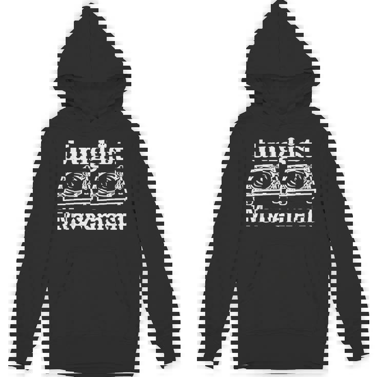Junglist Movement ジャングルドラムとバスミュージックデザイン Hoodie