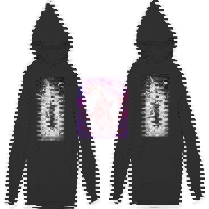 Laser Eyespace Cat ナマケモノ ラマ レインボー パーカー