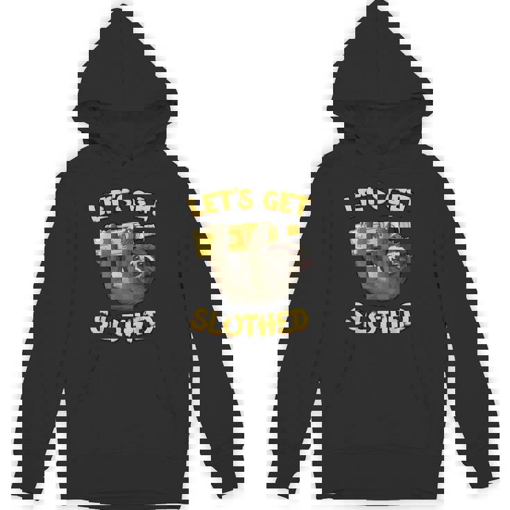 Let's Getlothed テキーラ-面白い飲酒ナマケモノ Hoodie