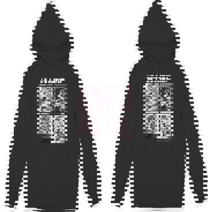 Let It Meow 面白い猫子猫の歌うギフト パーカー