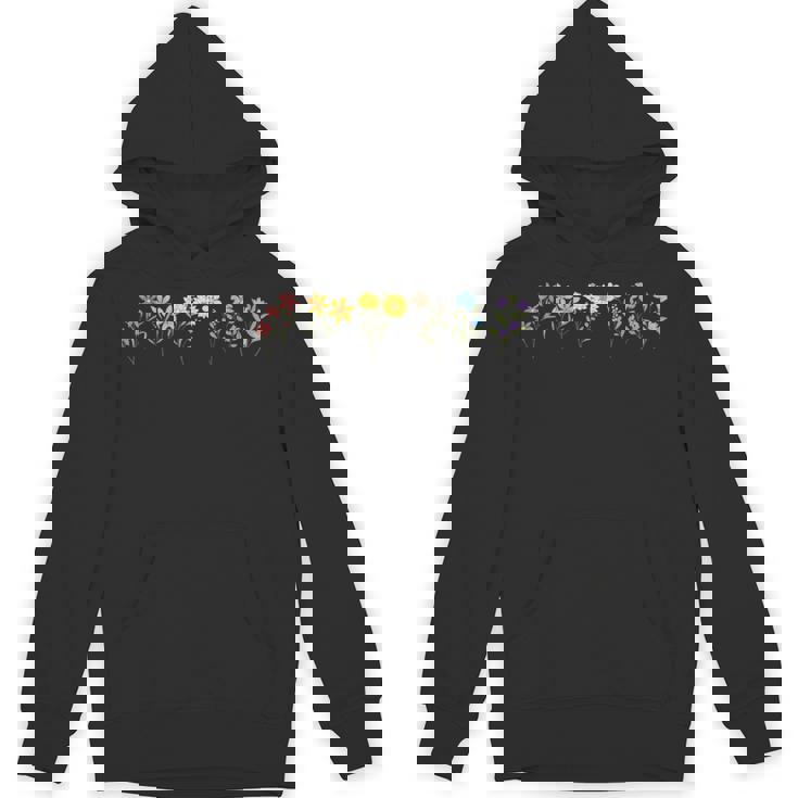 Lgbtqia プライドフラワー レインボーフラワー 植物好き パーカー