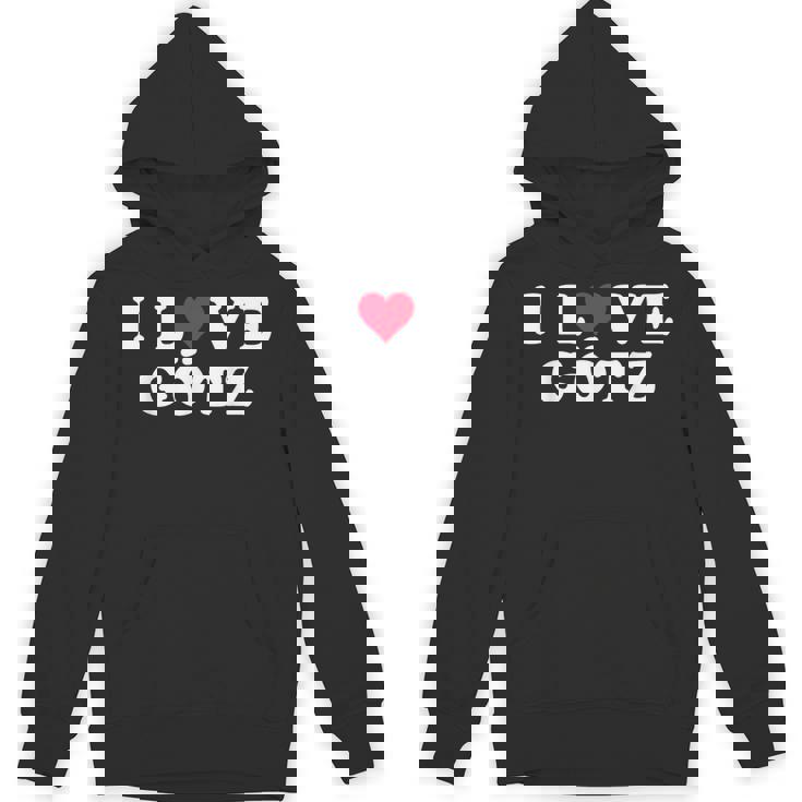 I Love Götz マッチング ガールフレンド&ボーイフレンド Götz 名前 パーカー