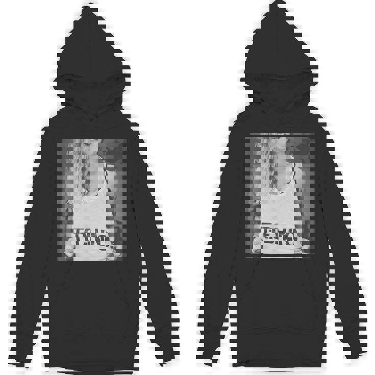 I Love Techno プリント セクシー テクノ レイブ パーティー パーカー