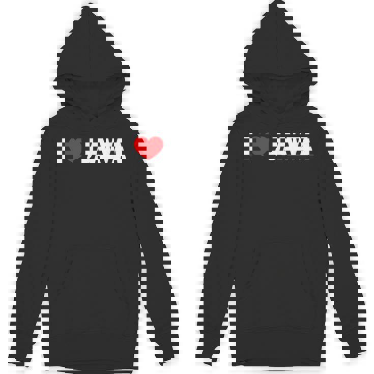 I Love ハート Java パーカー