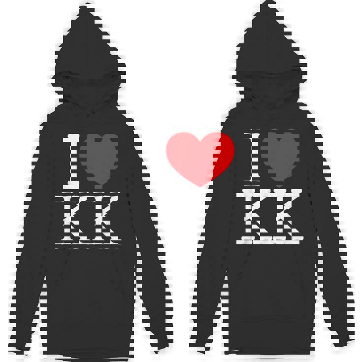 I Love ハート Kk パーカー
