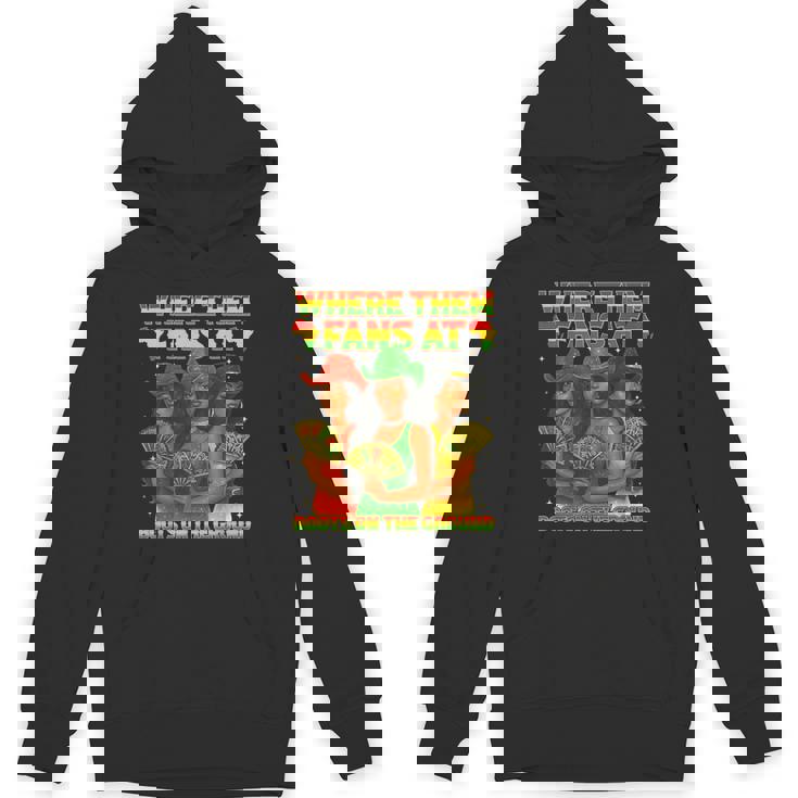 Where Them Fan At Boots On The Ground Black Western Cowgirl Hoodie