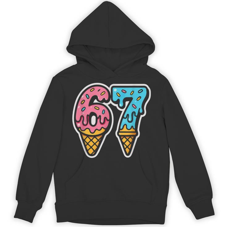 MINDSEEKER x ICECREAMスウェット Six Seven Ice Cream Drip Sport 67 Mason Meme Hoodie - Seseable