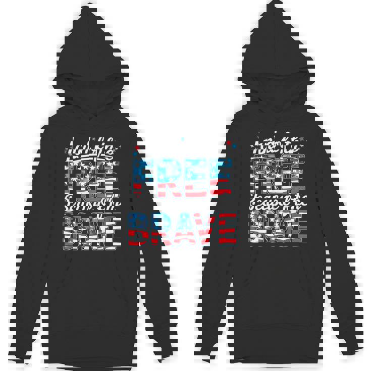 Memorial Day Land Of The Free Because Of Brave Us Flag Hoodie