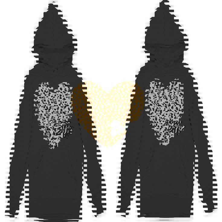 Be Mine ヒョウ柄 ハート パーカー