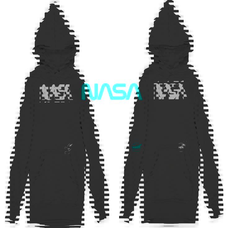 Nasaワームと記章のロゴ Hoodie