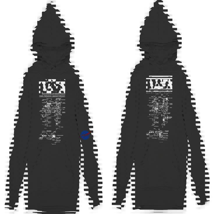 Nasa宇宙飛行士服の概略図 Hoodie