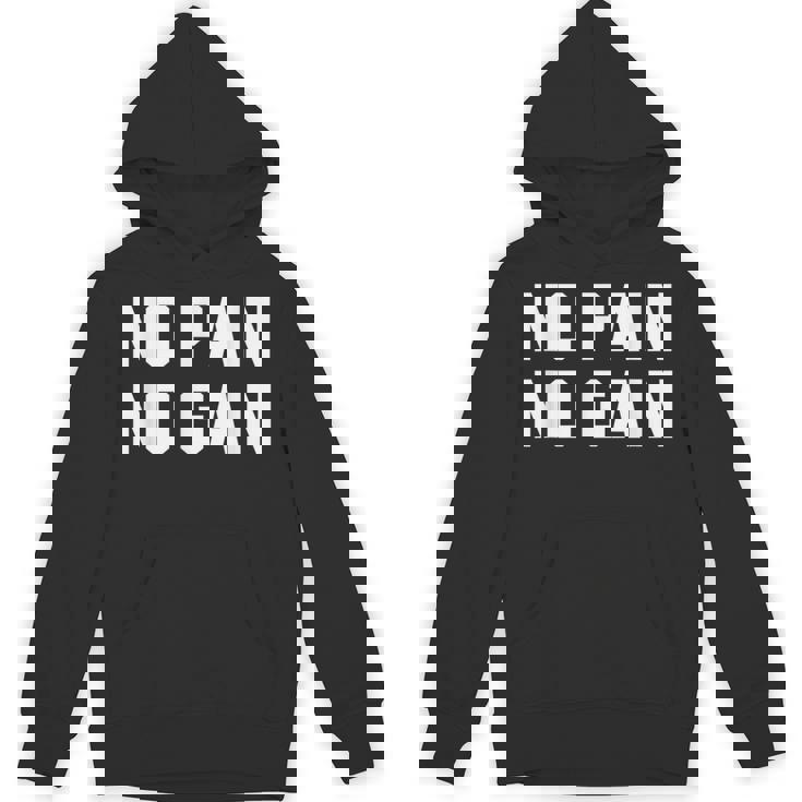 No Pain No Gain Fitness Gym Inspirational Motivation Quotes パーカー