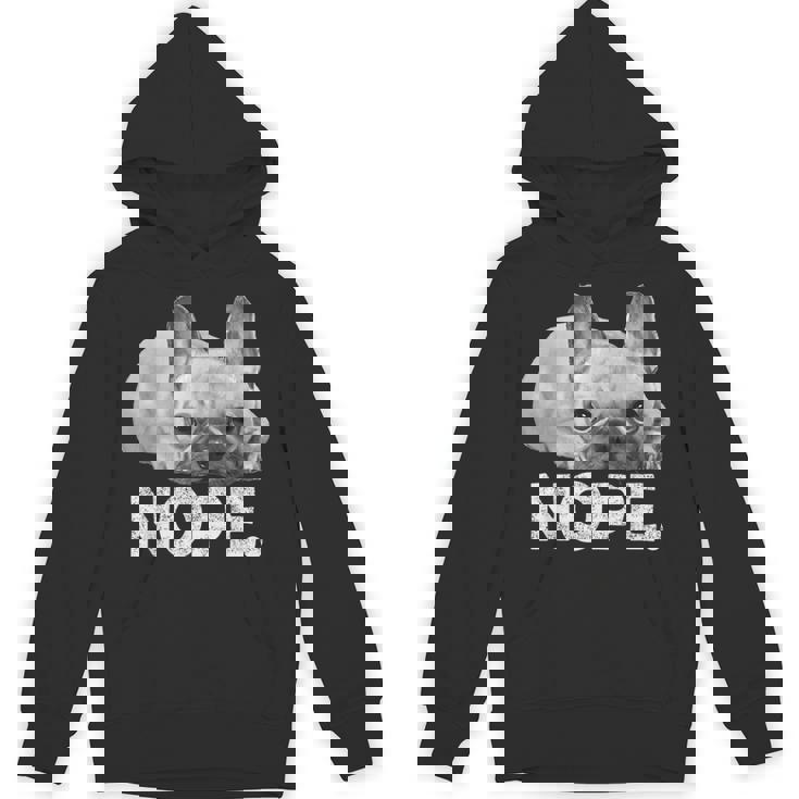 Nope Lazy French Bulldog No Dog フレンチブルドッグ パーカー