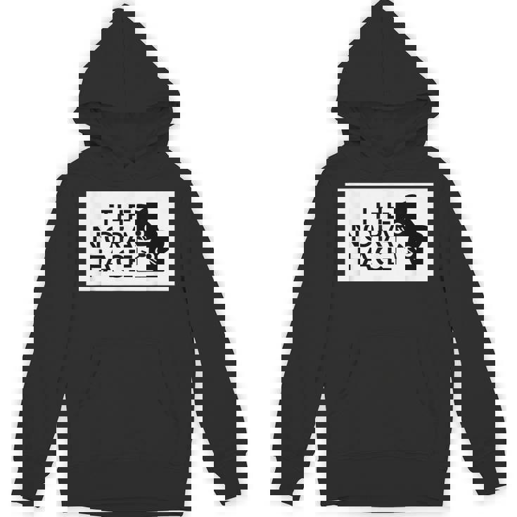 The Nora Face ザ・ノラ・フェイス『ノラネコさん』猫 ハチワレ パロディ ゆるくて かわいい 面白 パーカー