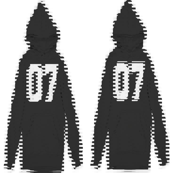 Number 07Ports Jersey Player 07 7 Fan Front Printarsity Hoodie