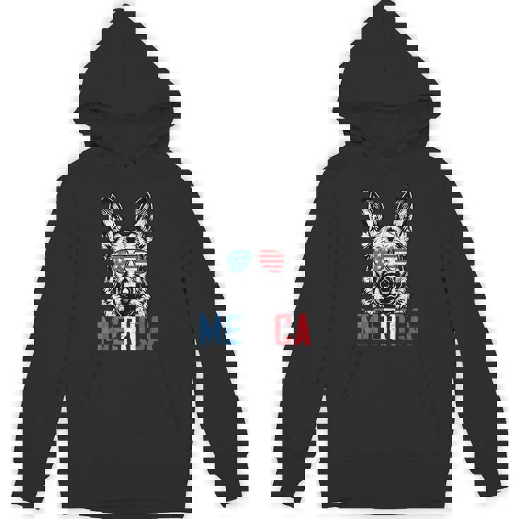 Patriotic German Shepherd Dog Merica 4Th Of July  Hoodie